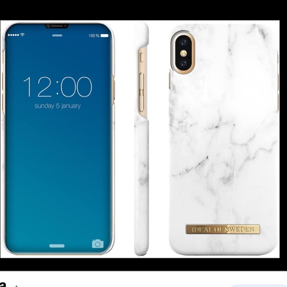 5/15$ IDeal of Sweden White Marble iPhone XS Max Case - Picture 3 of 4